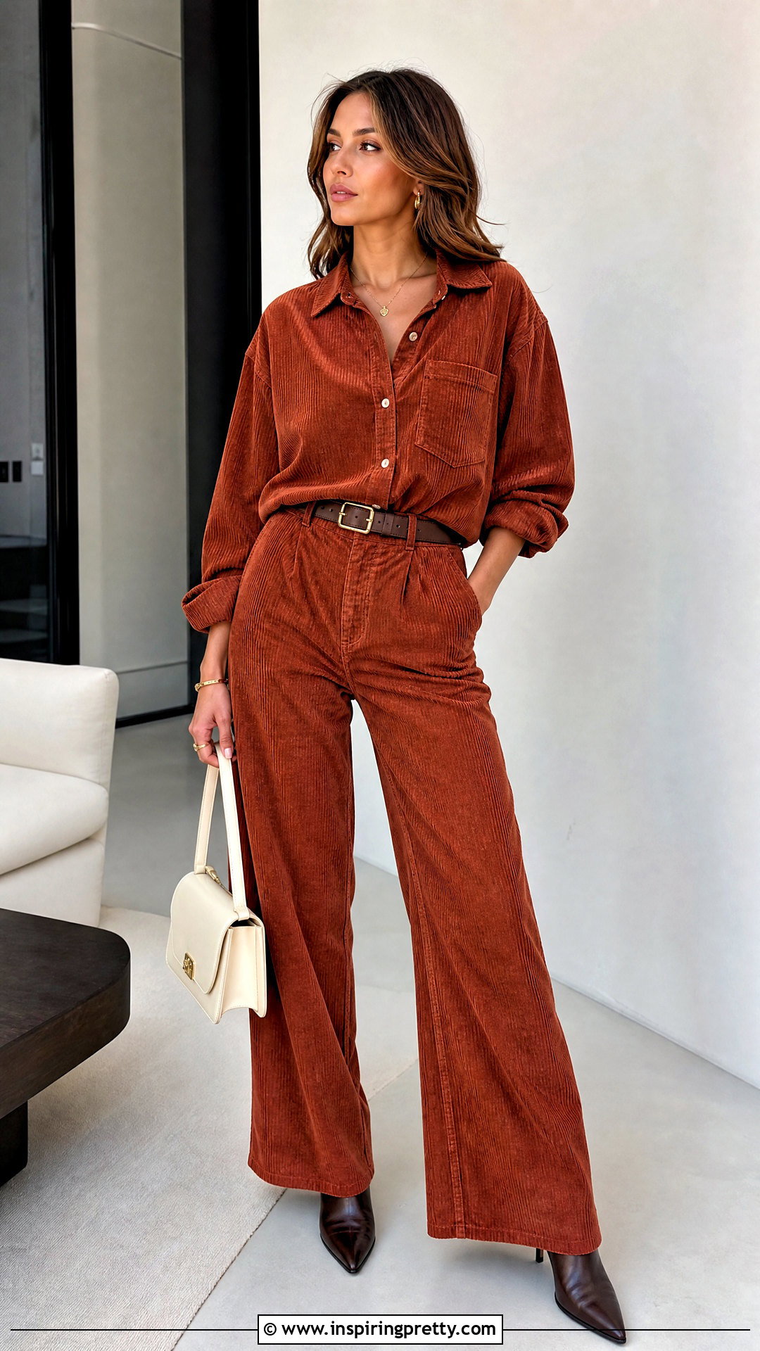 Zara Corduroy Top With Matching Corduroy Pants - 20 Zara Corduroy Top outfit ideas