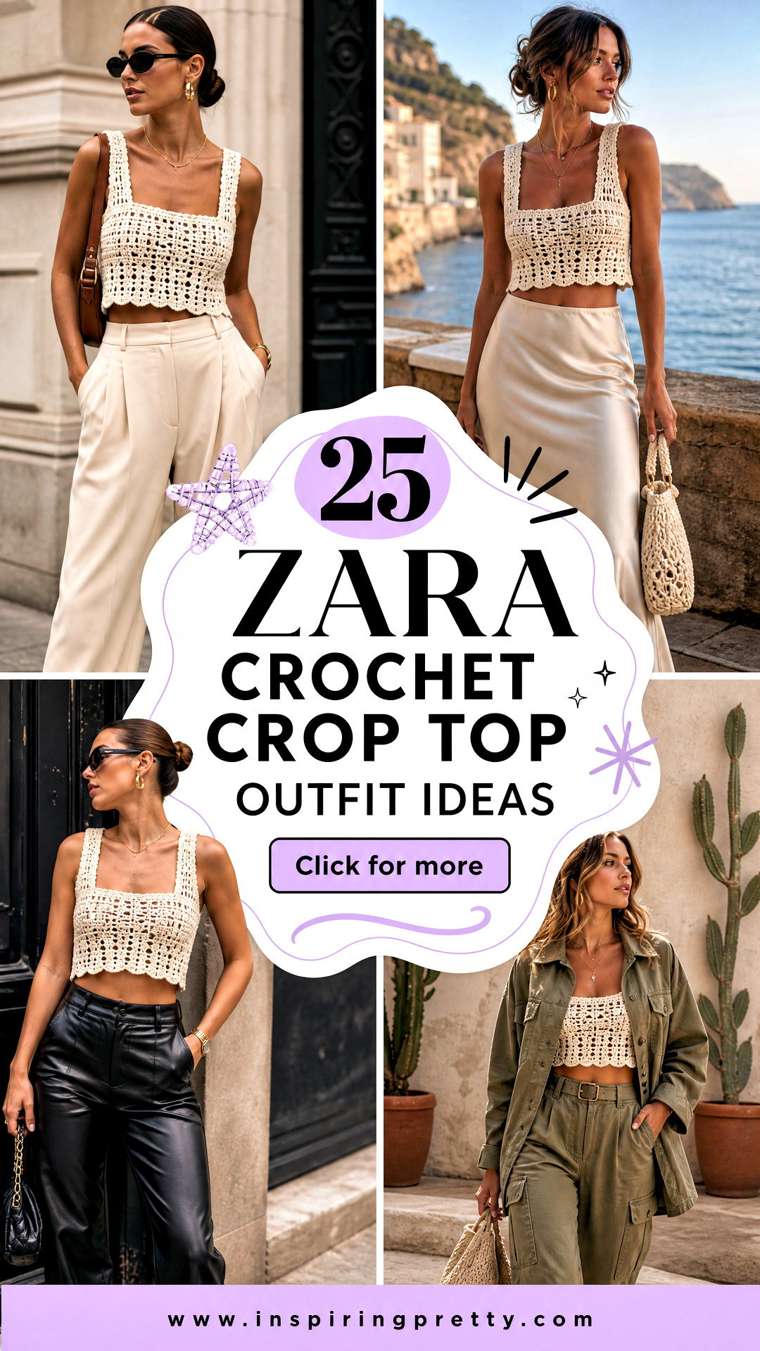 25 Zara Crochet Crop Top Outfit Ideas for Breezy Summer Style - 25 Zara Crochet Crop Top Outfit Ideas for Breezy Summer Style