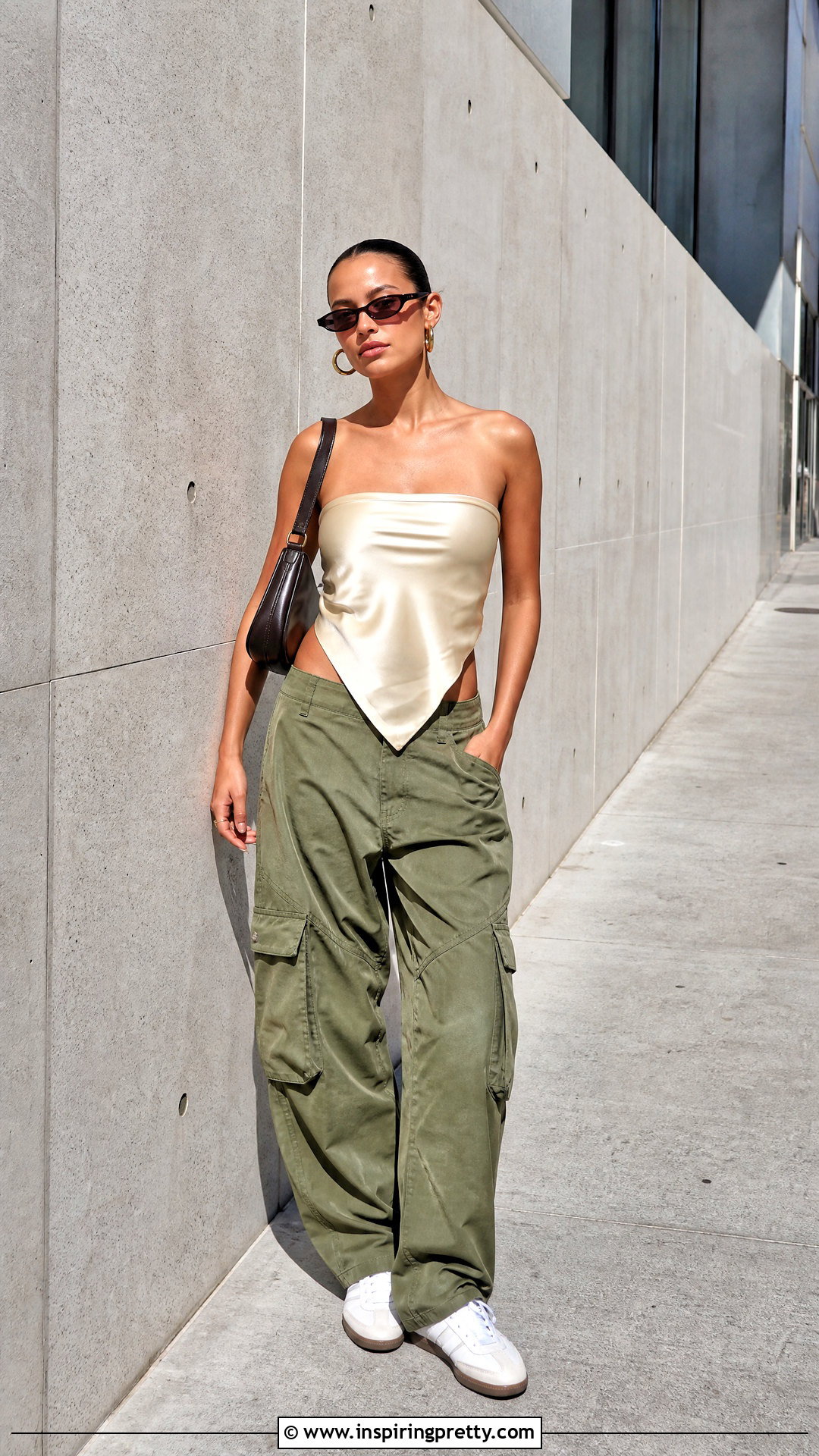 Zara Handkerchief Top With Cargo Pants - 20 handkerchief top zara outfit ideas