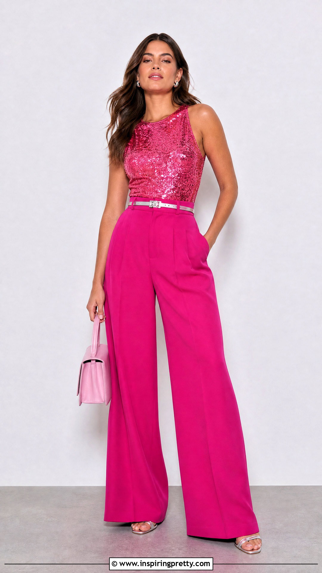 Zara Pink Sparkly Top With Pink Trousers - 25 zara pink sparkly top outfit ideas