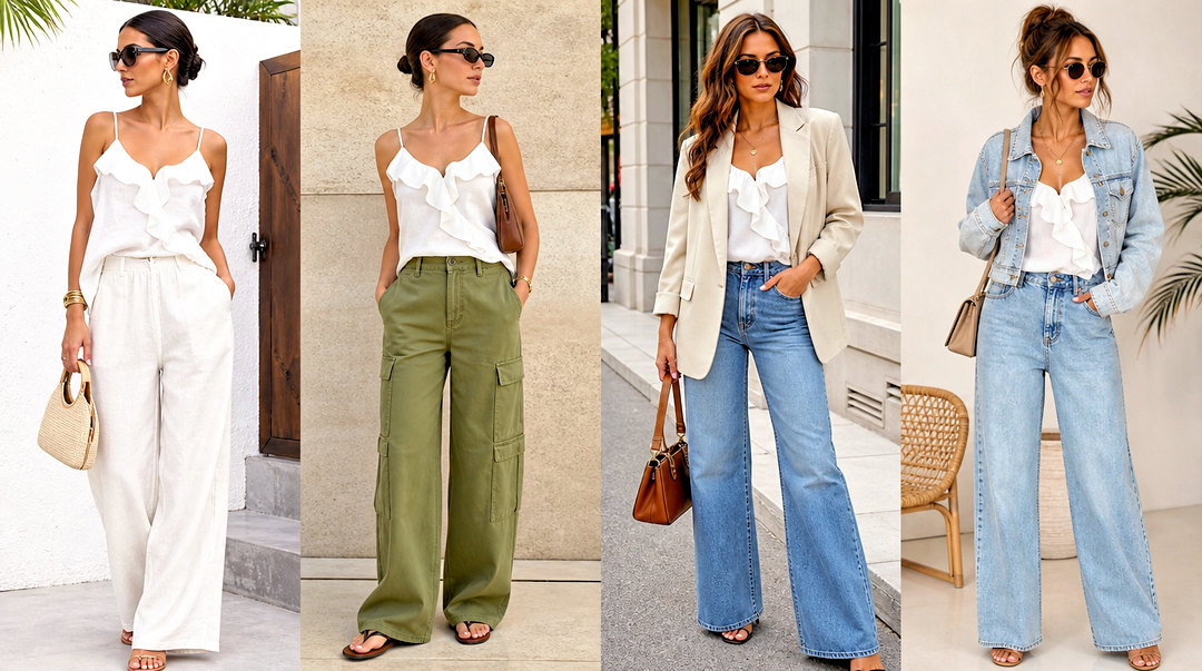 20 Zara Ruffle Tank Top Outfit Ideas for Feminine Style