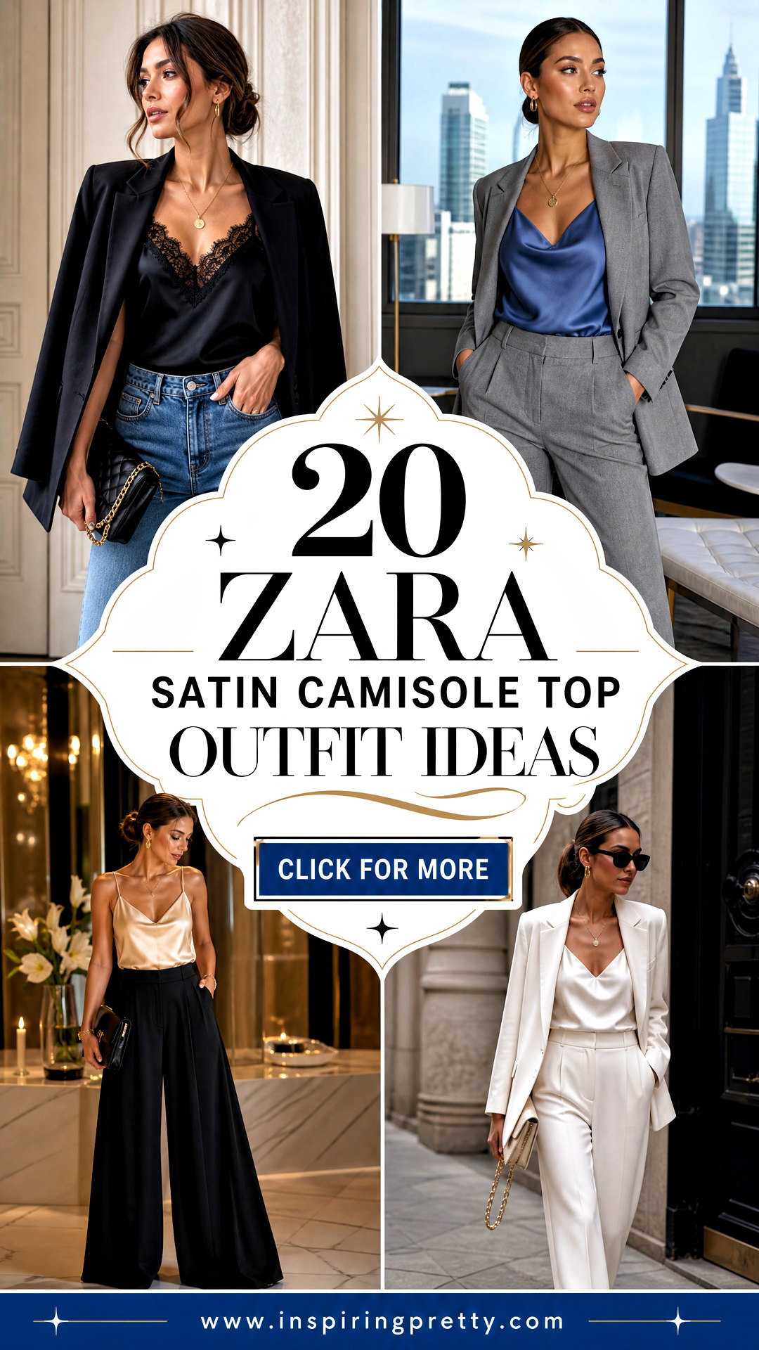 20 Zara Satin Camisole Top Outfit Ideas for Chic Evenings - 20 Zara Satin Camisole Top Outfit Ideas for Chic Evenings