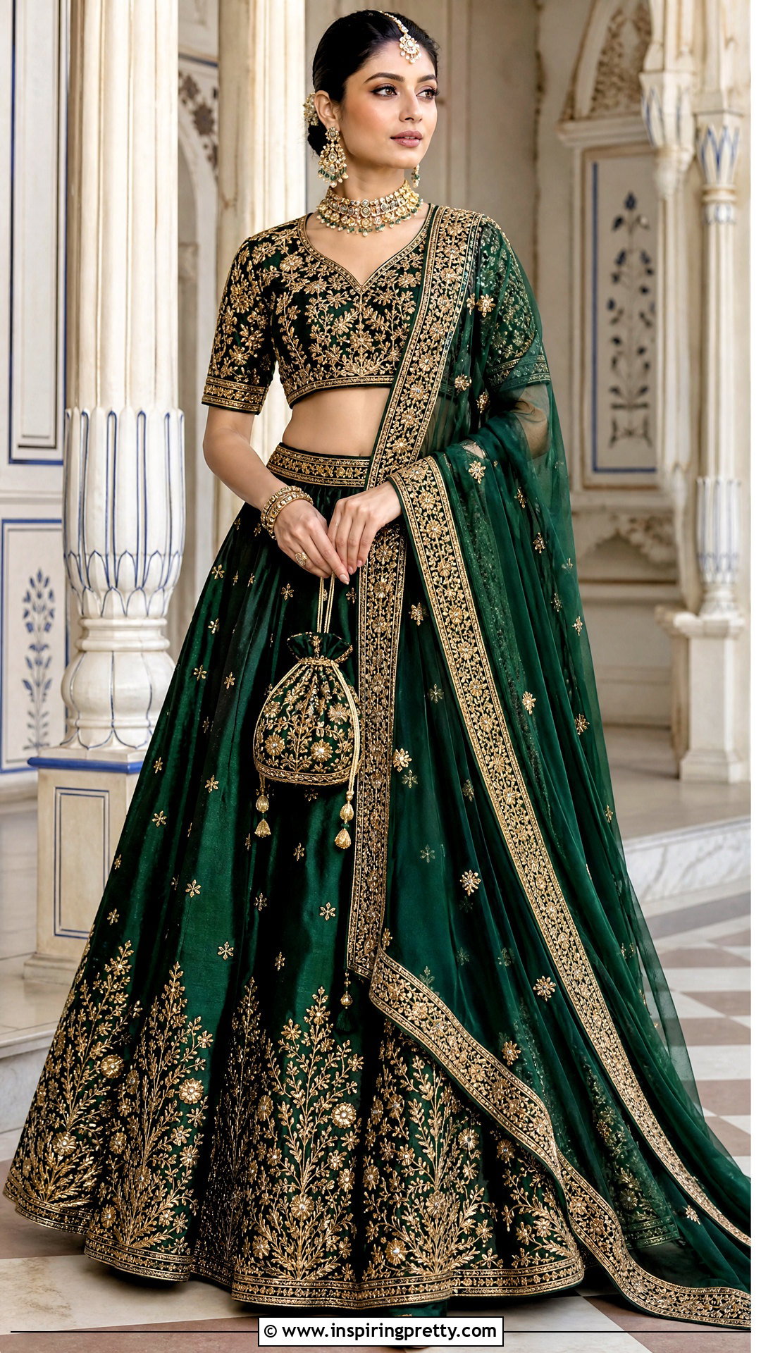 Zardozi Crop Top Lehenga - 50 lehenga blouse designs crop tops outfit ideas