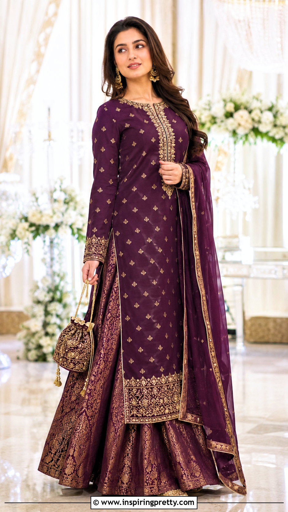 Zari Lehenga With Long Top - 50 Lehenga With Long Top outfit ideas