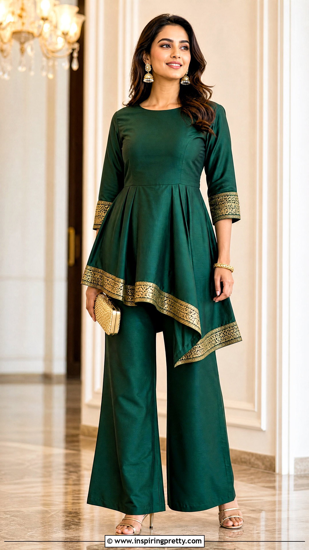 Zari Top With Plazo - 50 plazo top designs