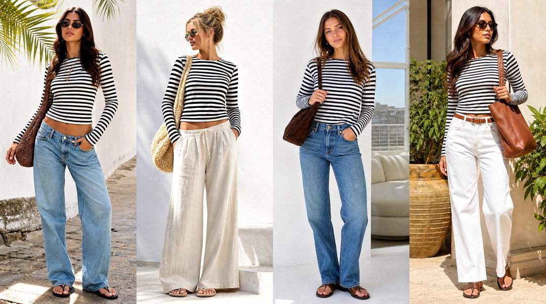 20 Zelly Long Stripe Top Outfit Ideas for Casual Layering