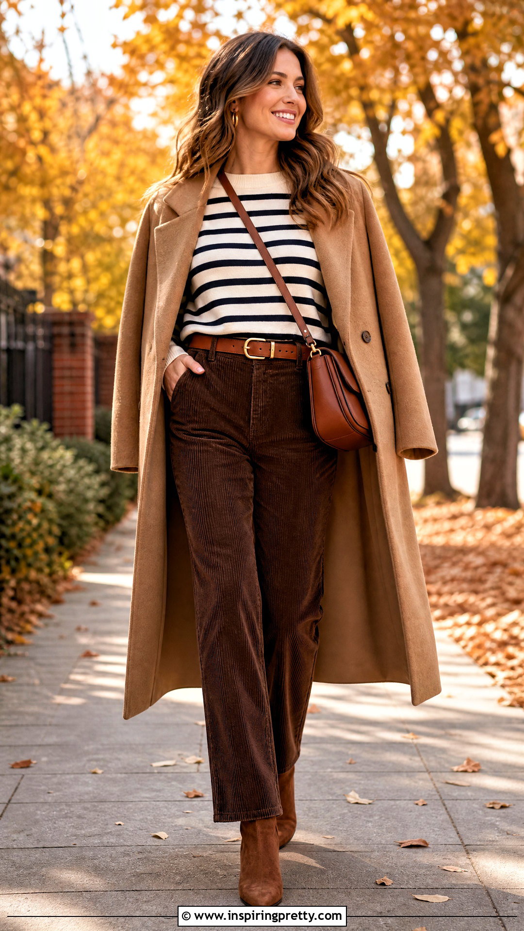 Zelly Long Stripe Top With Corduroy Pants - 20 Zelly Long Stripe Top outfit ideas