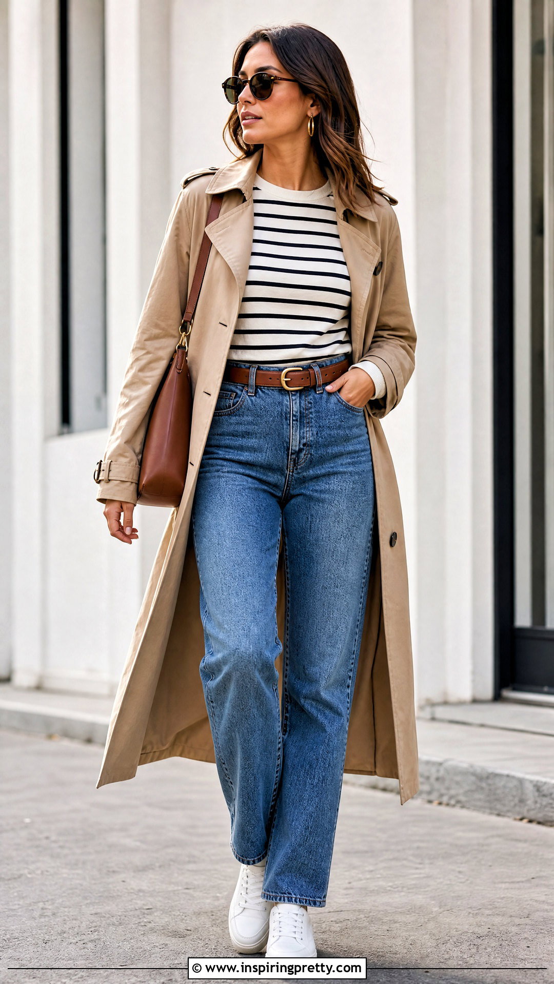 Zelly Long Stripe Top With Straight Leg Jeans - 20 Zelly Long Stripe Top outfit ideas
