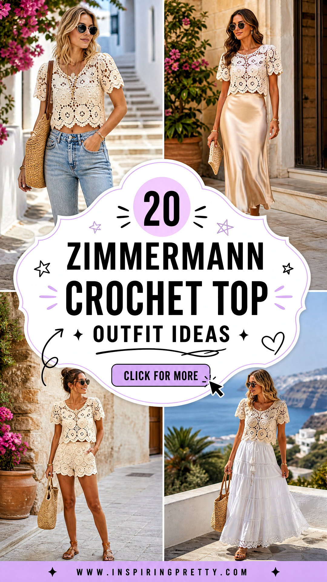 20 Zimmermann Crochet Top Outfit Ideas for Chic Summer Style - 20 Zimmermann Crochet Top Outfit Ideas for Chic Summer Style