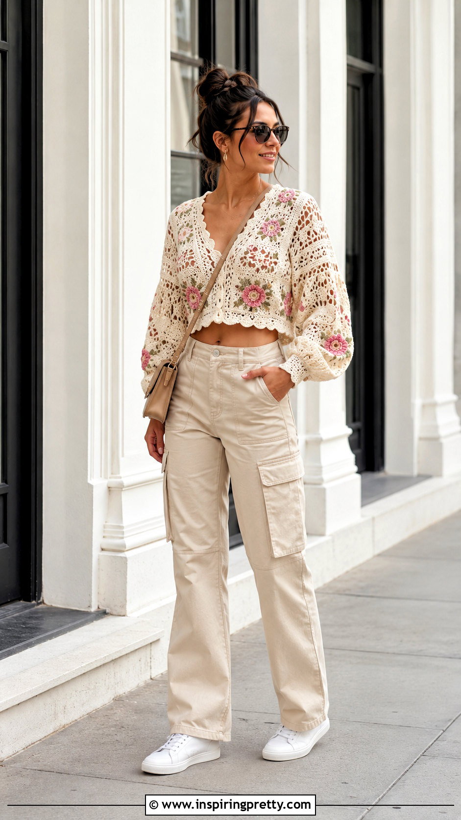 Zimmermann Crochet Top With Cargo Pants - 20 zimmermann crochet top outfit ideas