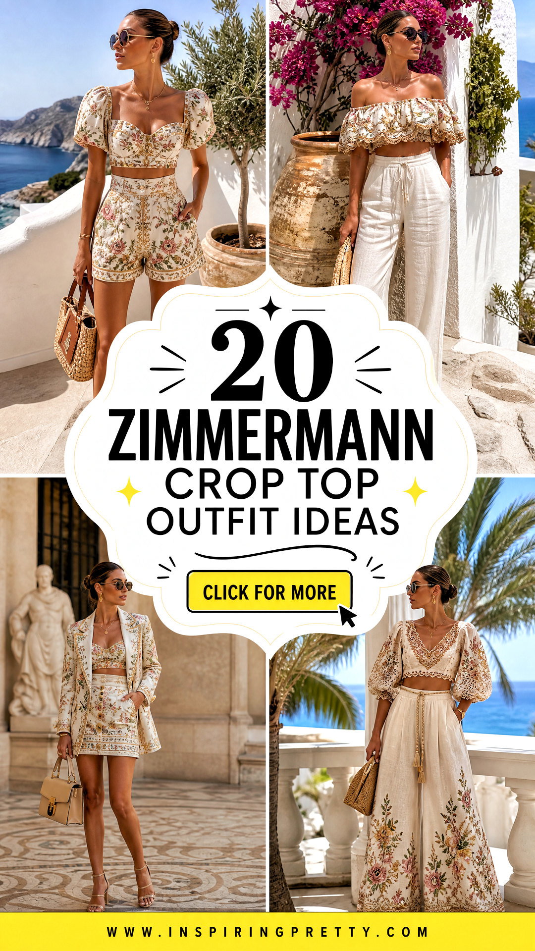 20 Zimmermann Crop Top Outfit Ideas for Luxe Summer Style - 20 Zimmermann Crop Top Outfit Ideas for Luxe Summer Style
