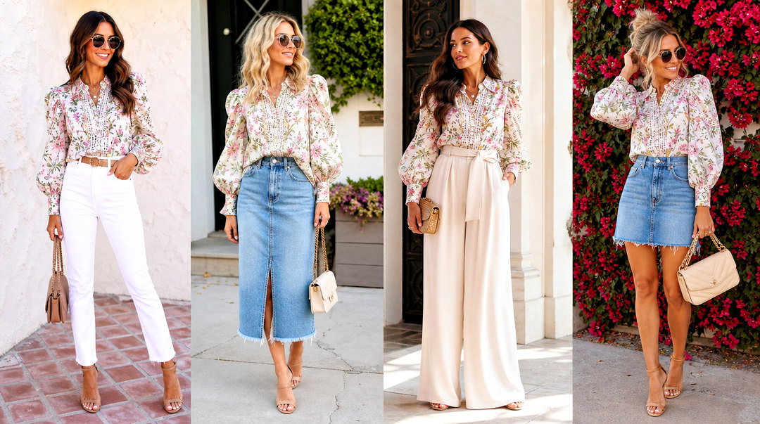 20 Zimmermann Floral Top Outfit Ideas for Dreamy Summer Looks