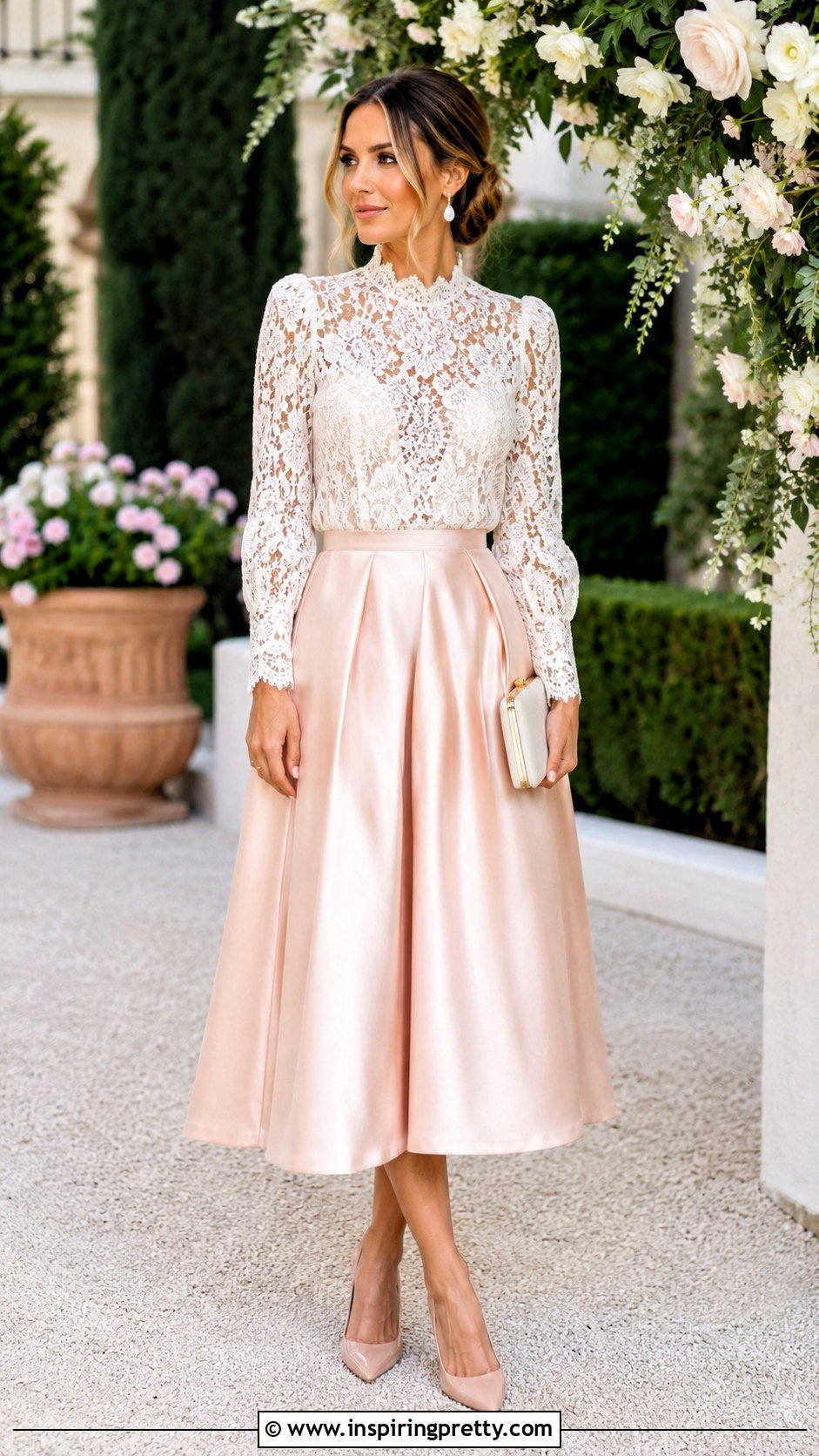 Zimmermann Lace Top With Full Midi Skirt - 20 zimmermann lace top outfit ideas