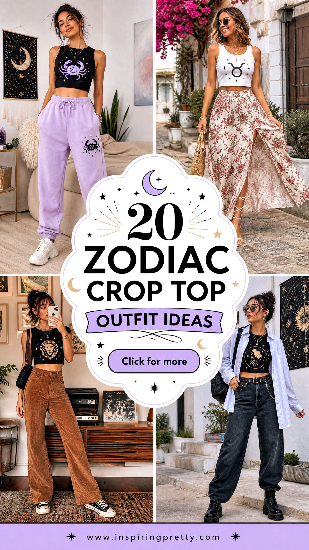 20 Zodiac Crop Top Outfit Ideas for Your Celestial Style - 20 Zodiac Crop Top Outfit Ideas for Your Celestial Style