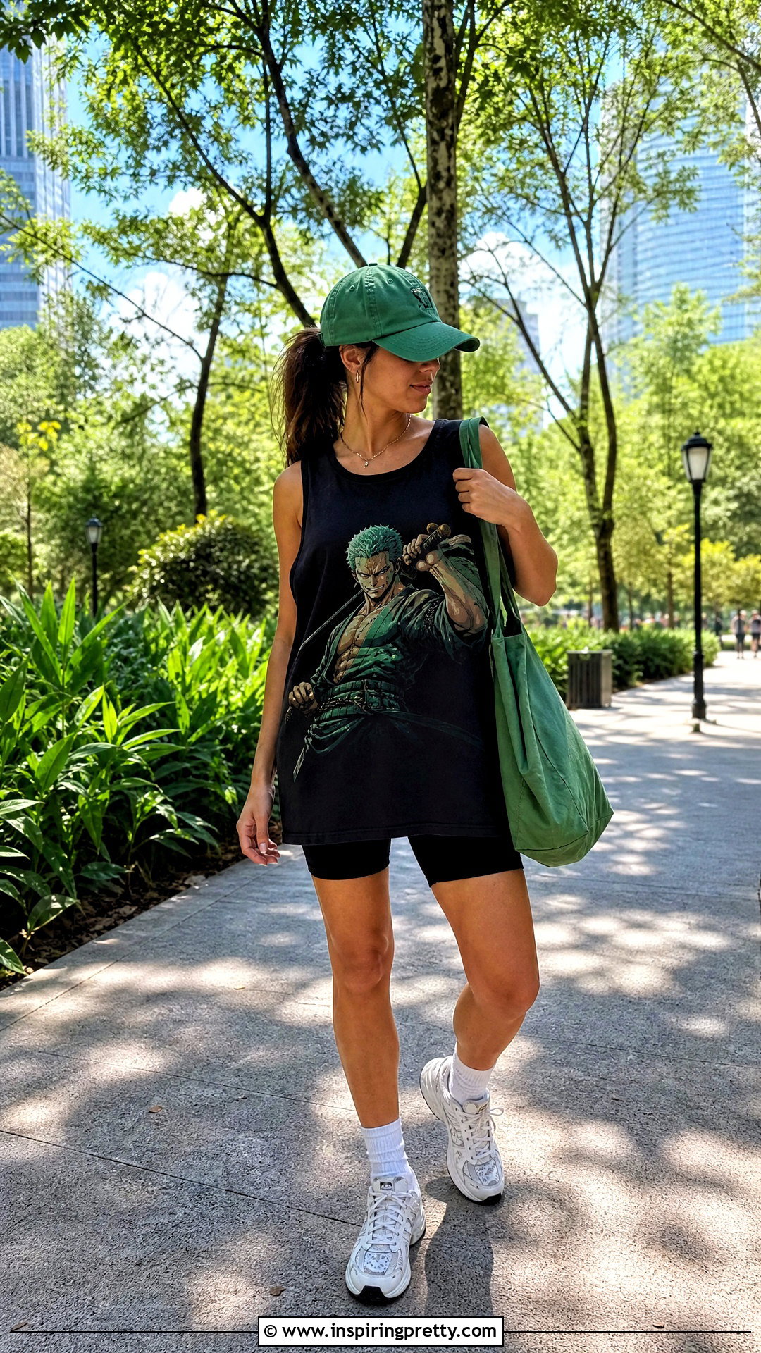 Zoro Tank Top With Biker Shorts - 25 zoro tank top outfit ideas