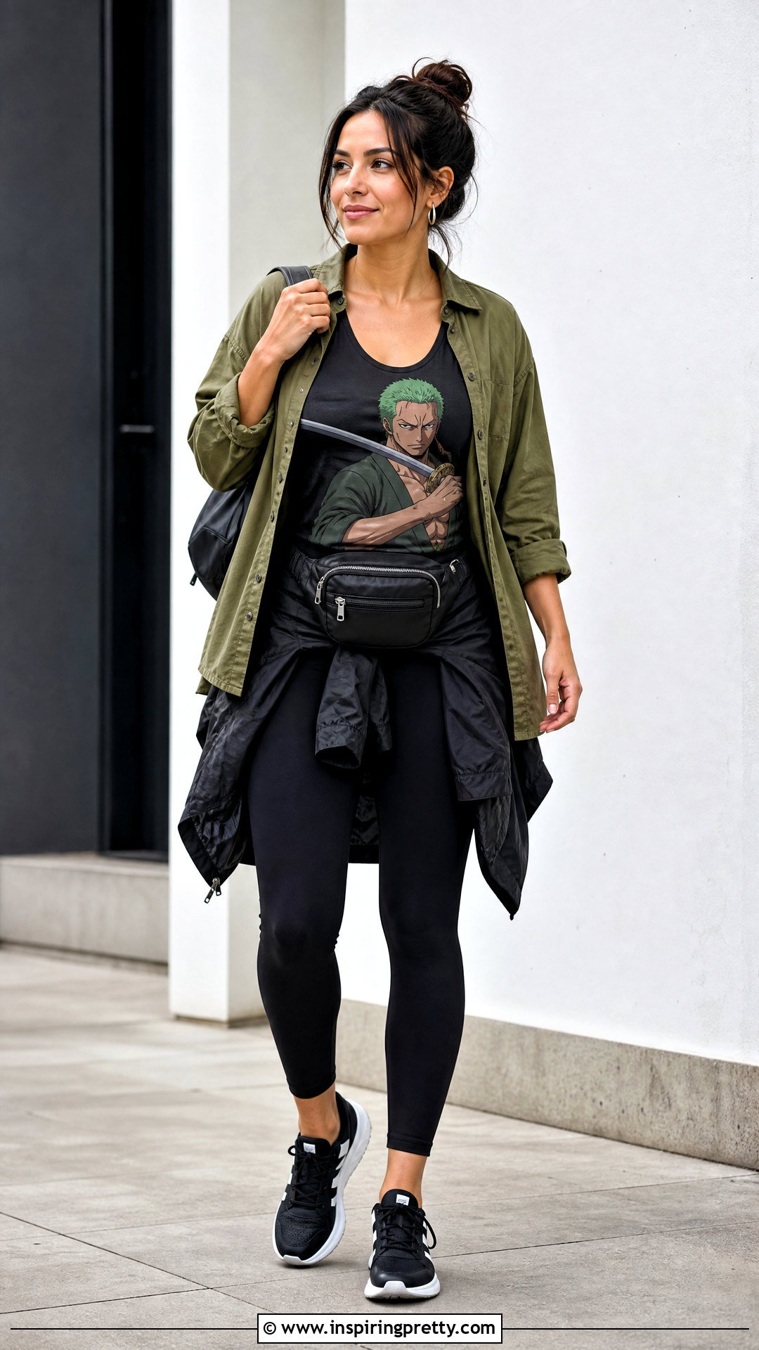 Zoro Tank Top With Black Leggings - 25 zoro tank top outfit ideas