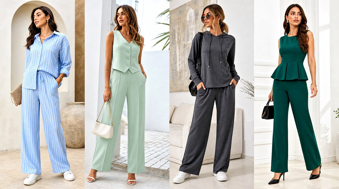 50 2pcs Trouser and Tops Sets for Effortless Everyday Style