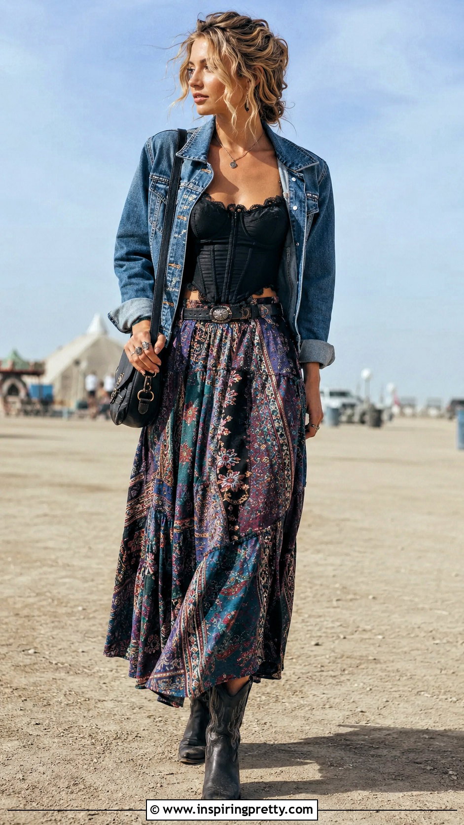 s Corset Top With Maxi Skirt - 25 80s corset top outfit ideas