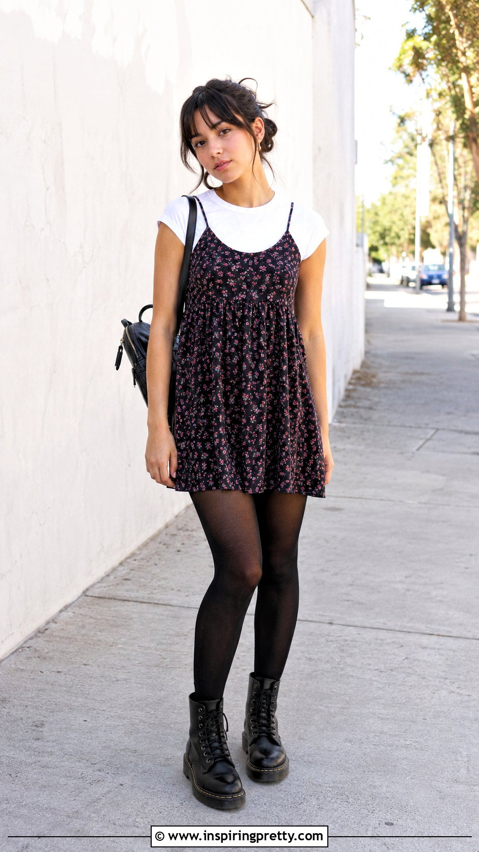 s Fitted Tee Under Babydoll Dress Outfit - 20 Layering Tops 90S