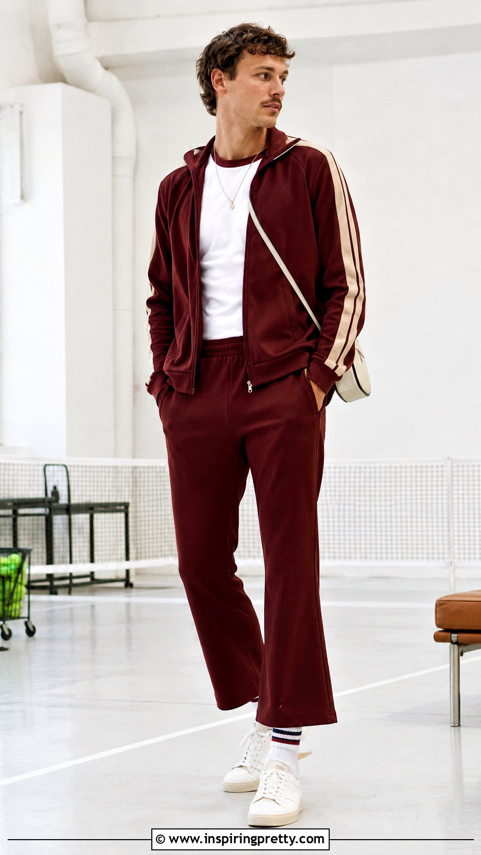 s Mens Track Jacket With Flared Track Pants - 20 70S Mens Tops outfit ideas