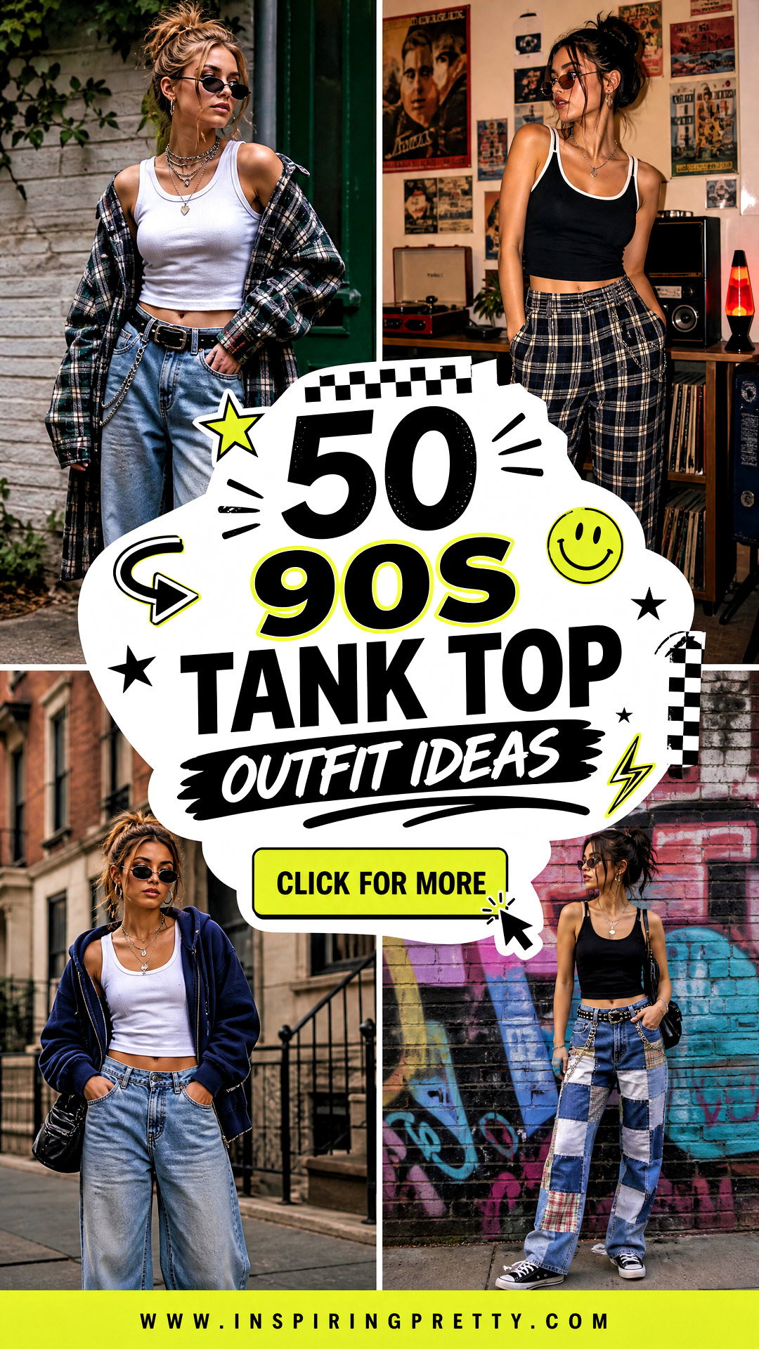 50 90s Tank Top Outfit Ideas for Bold Retro-Girl Style - 50 90s Tank Top Outfit Ideas for Bold Retro-Girl Style
