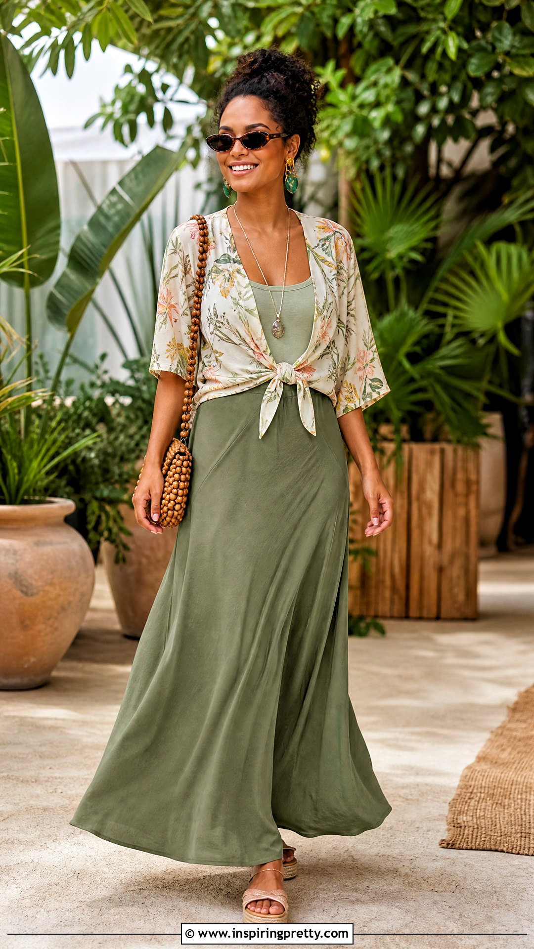 s Tie Front Top And Maxi Skirt Outfit - 50 2000s fashion tops outfit ideas